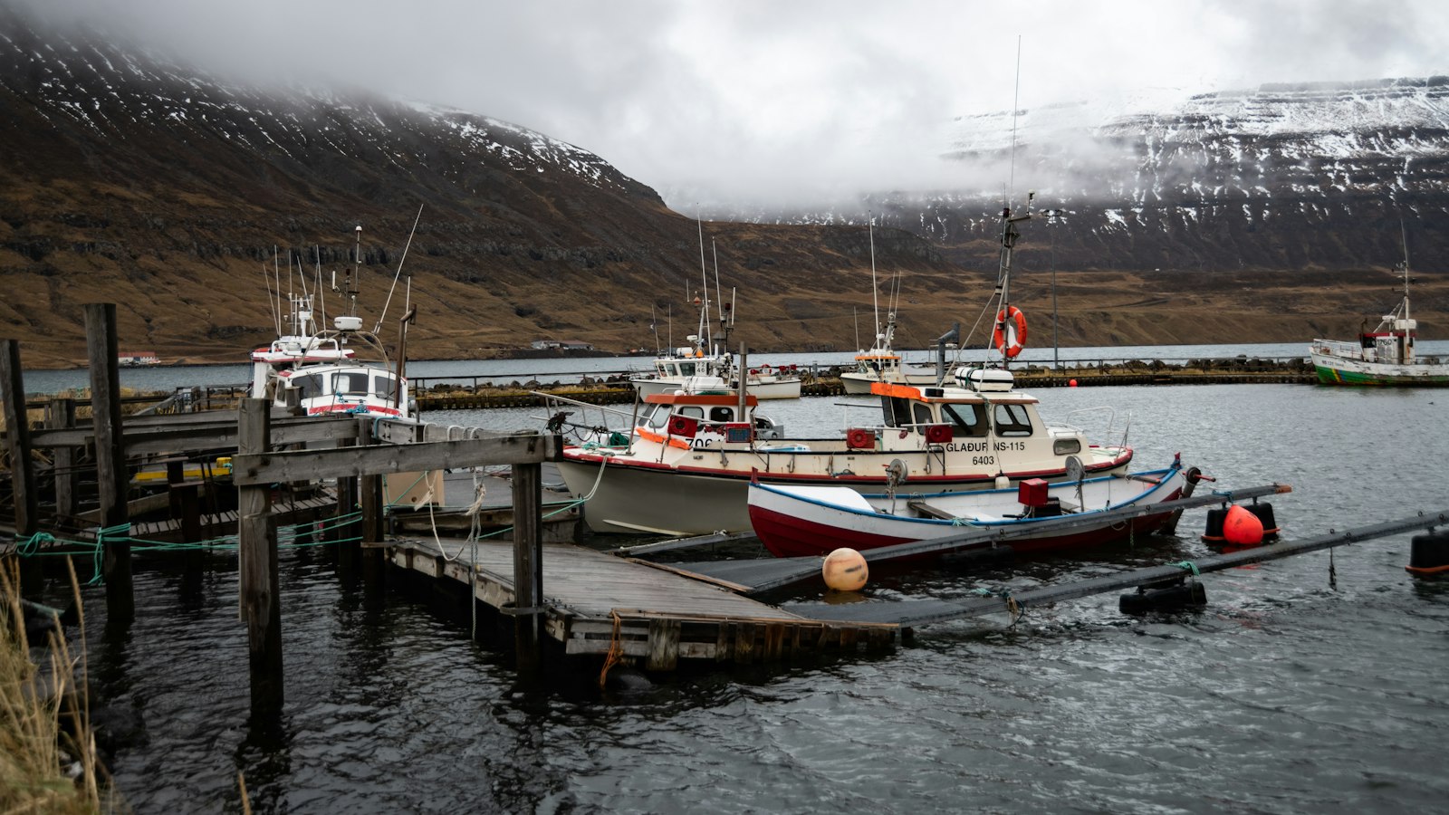 Boats at a pier