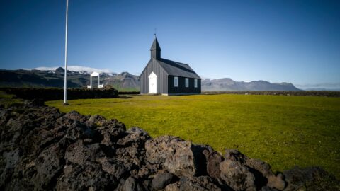 The black church at Búðir on Snæfellsnes