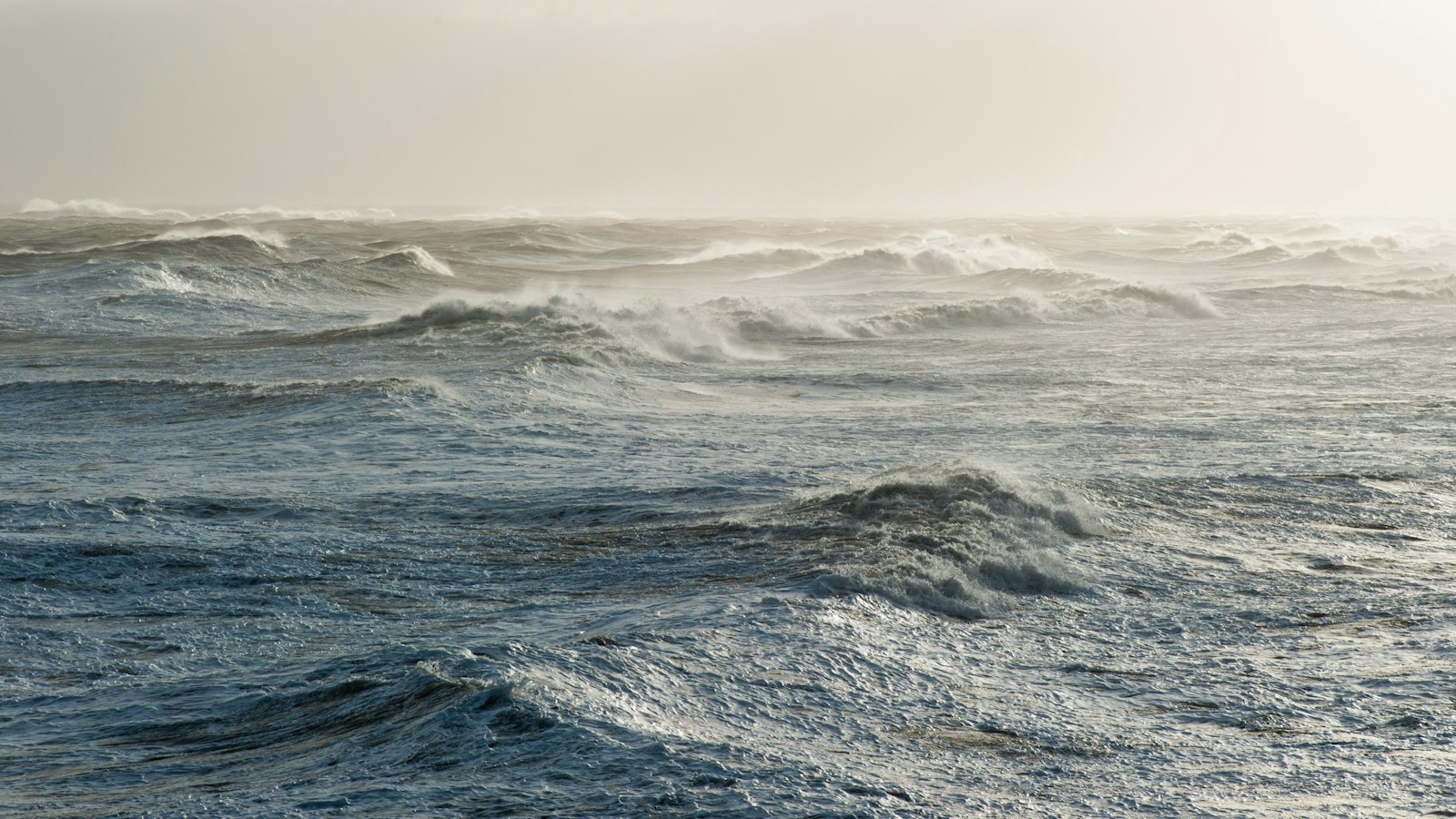 Rough seas in a storm
