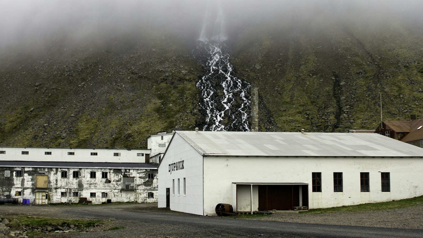 The old herring factory at Djúpavík in the Westfjords