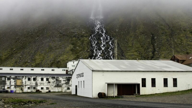 The old herring factory at Djúpavík in the Westfjords