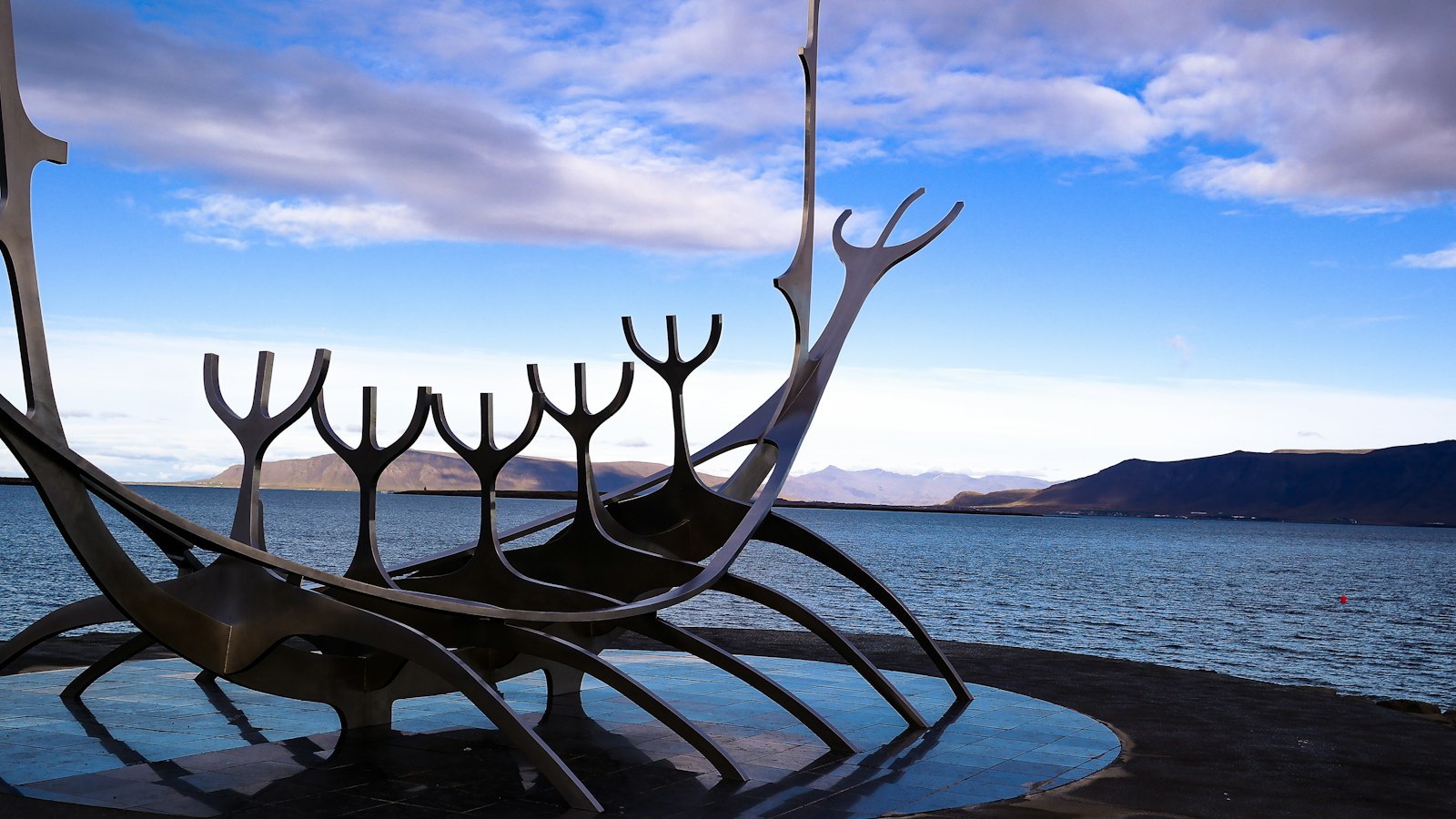 The Sun Voyager sculpture on Reykjavík's waterfront