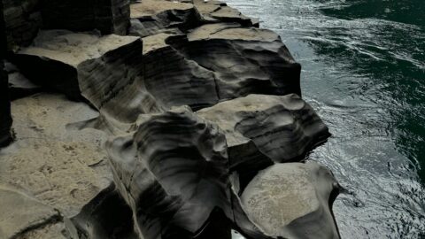 Stuðlagil basalt canyon in east Iceland