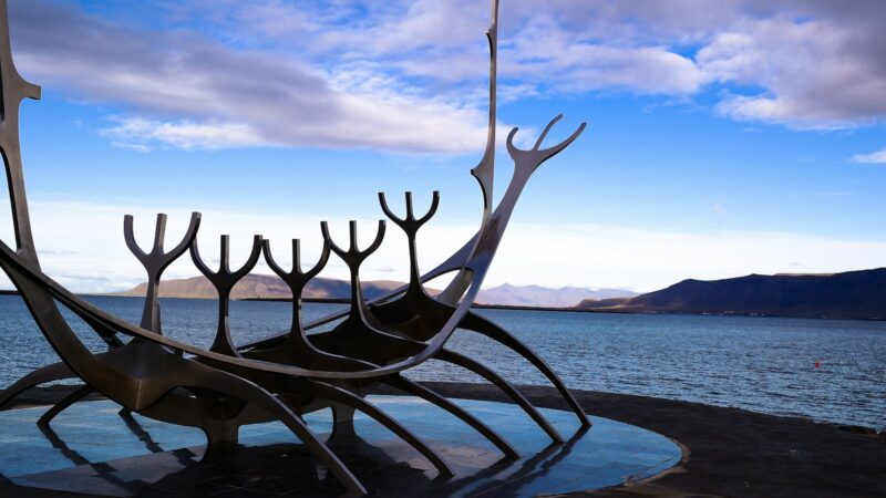 The Sun Voyager sculpture on Reykjavík's waterfront